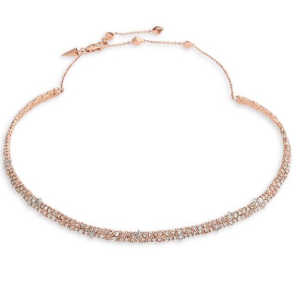 Alexis Bittar Encrusted Spike Choker Necklace